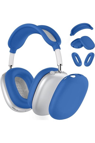 GENERAL غطاء سيليكون لسماعات AirPods Max، غطاء واقي من الخدوش لوسائد الأذن/غط...