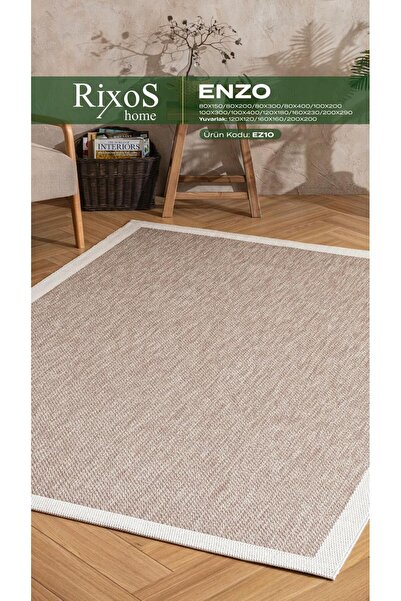 RIXOS HOME Enzo Sisal Plus Halı EZ10 Desenli Kaymaz Taban
