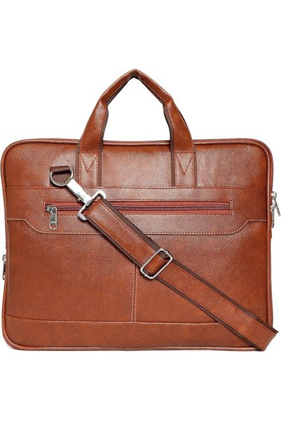 Bagneeds Men's Black Synthetic Leather Briefcase Best Laptop Messenger Bag Sa...