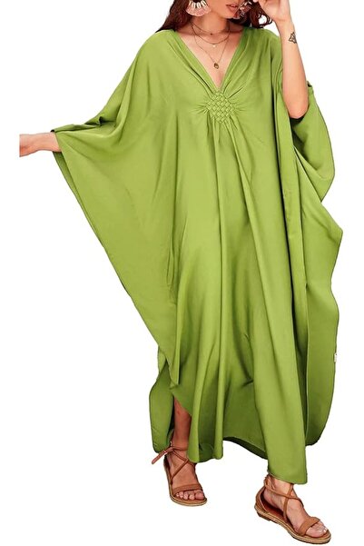 Bsubseach Women Embroidery Short Sleeve Bikini Swimsuit Cover Up Side Split B...