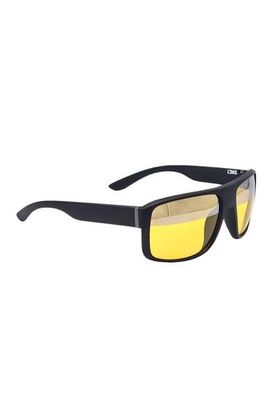 SIKS M17 Driving Glasses Polarized for Night Driving, Mirrored Yellow Lenses,...