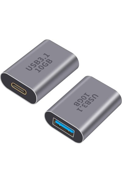 NALACAL USB A to USB C Adapter, 2Pack USB C Female to USB Female Adapter, 10G...