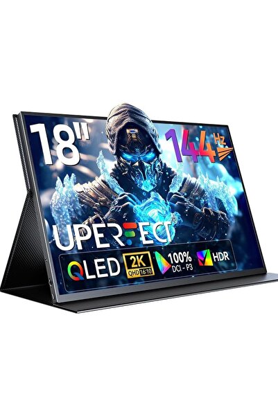 UPERFECT شاشة محمولة 15.6 بوصة، 125% sRGB بدقة 1080P، شاشة لابتوب نحيفة للغاي...