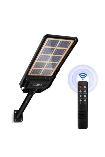 SIKS Solar Street or Garden Slim Lamp 200W with Monocrystalline Solar Panel, ...