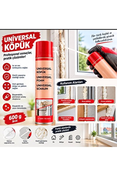 Magnotto PU Köpük İç Cephe Dış Cephe Boşluk Çatlak Doldurma Köpüğü Pencere Ka...