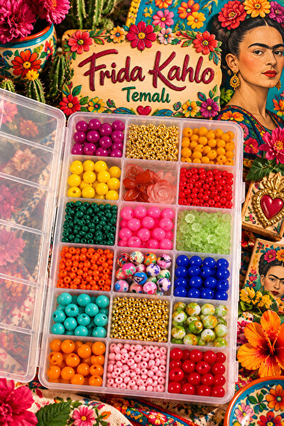 By MO Accessories Set za pravljenje nakita sa 18 odjeljaka na temu Frida Kalo...