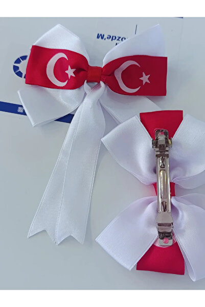 Ay-yıldızlı kırmızı Beyaz toka