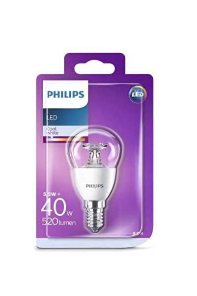 Philips 5.5w-40w 520 Lümen 4000K Gün Işığı E14 Dekoratif Led Ampul