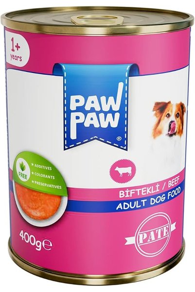 Paw Paw Beef Pate Dog Food for Adult Dogs, 400 g