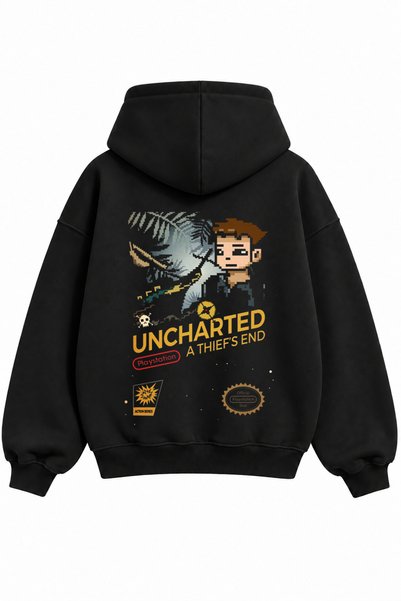 PANDORICA Premium 3 Threaded Yarn Uncharted Street Fashion Unisex Cotton Sweatshirt