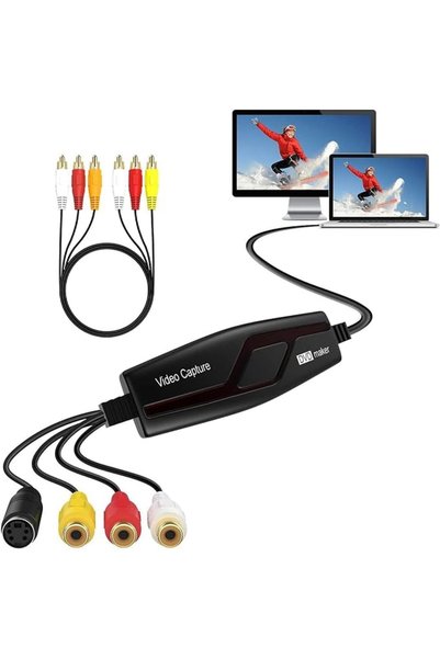 GENERAL جهاز التقاط الفيديو عبر USB، بطاقة التقاط الفيديو، محول فيديو من RCA ...