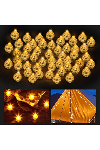SYOSI 100 Pcs Mini LED Balloon Lights, Waterproof Wireless Round LED Ball Lam...