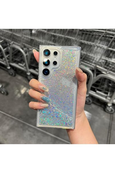 GENERAL Compatible with Samsung S23 Ultra, Rose Pink Glitter Phone Case, Cute...