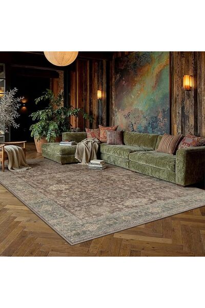 GENERAL Purecozy Classic Living Room Carpet 120X170Cm, Large Non-Slip and Was...