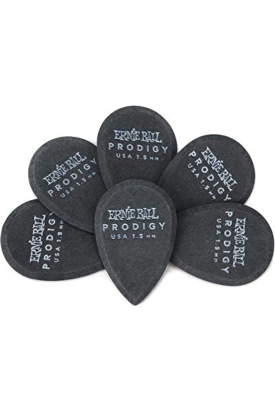 Ernie Ball Prodigy Guitar Picks, Large Shield, White 2.0mm, 6-pack (P09338)