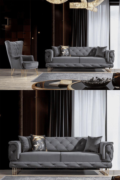 İYENA HOME LİVİNG Stella Chester 3+3+1+1 Sırt Mekanizmalı Koltuk Takımı