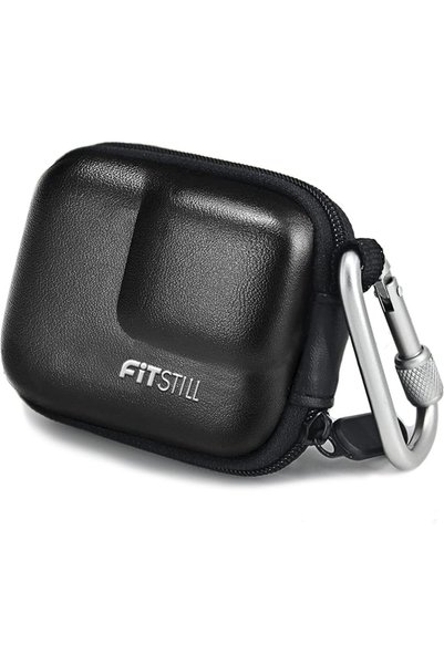 FiTSTILL حقيبة حمل صغيرة سوداء من البولي يوريثان لكاميرات DJI Osmo Action 6/A...