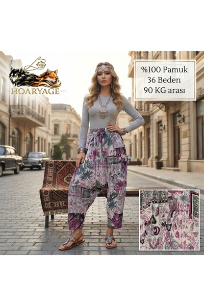 hoaryage Authentic Village Salwar 100% Cotton Viscose Floral Patterned Comfor...
