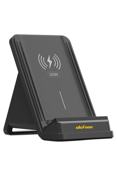 ULEFONE Ασύρματος φορτιστής & βάση smartphone WCS01 50W μαύρο