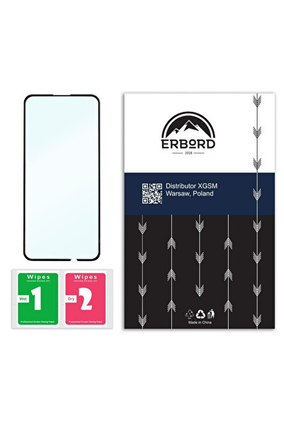 ERBORD Sticlă securizată 3D pentru Huawei P40 Lite E - Negru