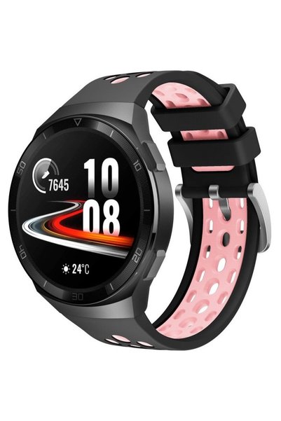 XGSM Curea de silicon pentru Huawei Watch GT 2e, Negru / Roz