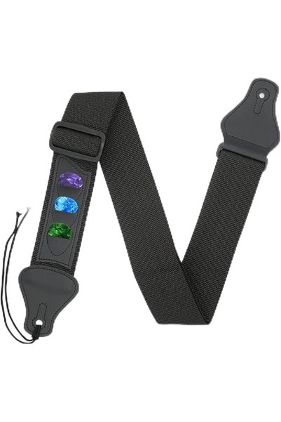 SYOSI Adjustable Guitar Strap for Acoustic Electric and Bass Guitars with 3 B...