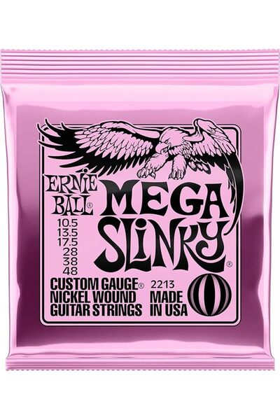 Ernie Ball مجموعة أوتار نيكل سلينكي إكسترا، 008 - .038