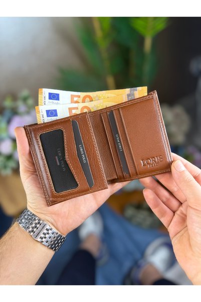 LORİS POLO Milano Erkek Hakiki Deri Cüzdan Orta Boy Klasik Günlük Kullanım Ve...
