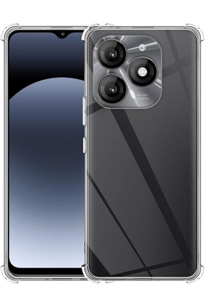 GENERAL غطاء حماية شفاف متوافق مع هاتف itel A70، مقاوم للصدمات ومضاد للخدوش، ...