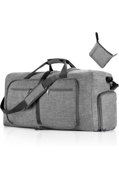 LEFAFA Travel Duffle Bag, Gym Bag for Men Travel, 65L Foldable Weekender Over...