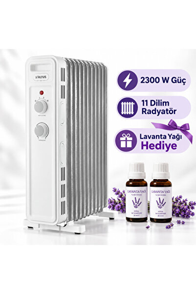 Altus AL 11 RD 2300 W 11 Dilim Yağlı Radyatör Lavanta Yağı Hediye