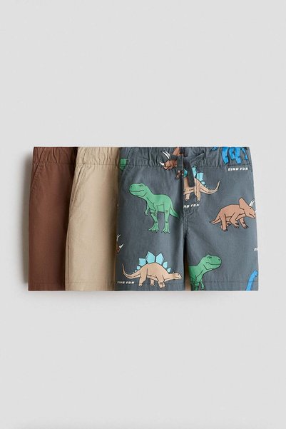 H&M 3-pack cotton shorts