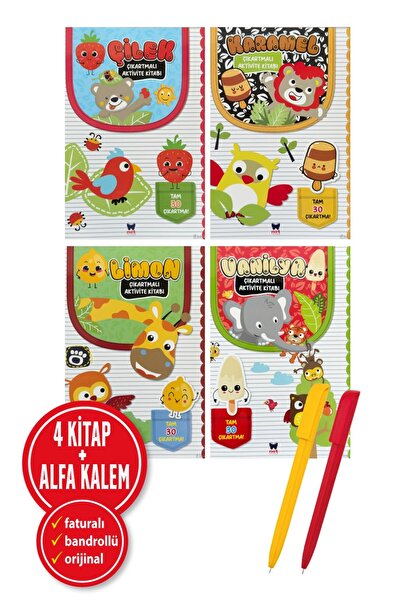 Net Çocuk Yayınları Alfa Kalem+ KOLEKTİF 4 Kitap Set (Vanilla - Activity Book...