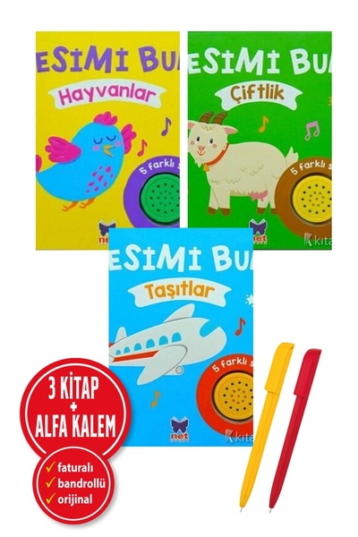 Net Çocuk Yayınları Alfa Kalem+</DNTCTMS>  Ömer Canbi̇r 3 Book Set (Listen to...