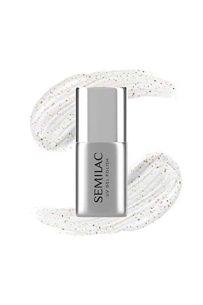 Semilac Blinking Copper Gold Flakes Top Coat για Ημιμόνιμα Βερνίκια 7ml