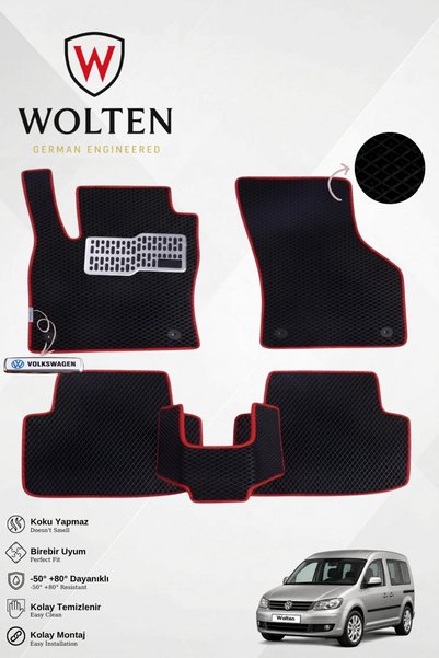w wolten german engineered VOLKSWAGEN-CADDY-(2011-2020) İÇİN EVA İÇ PASPAS TA...