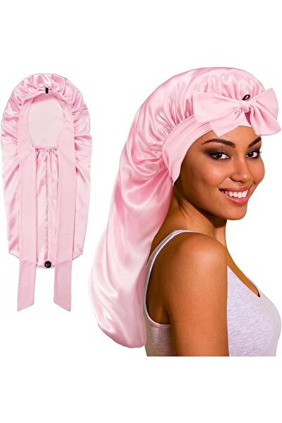 Beynant Long Satin Bonnet for Sleeping Women, Silk Hair Cap With Tie Band for...
