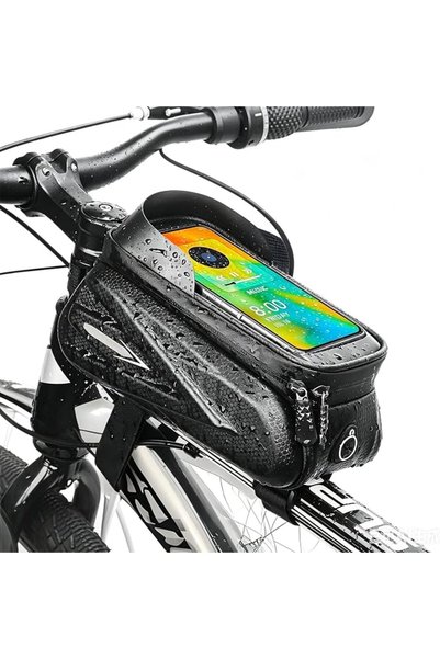ULHYCE ULHYC Bike Frame Bag, 1.5L EVA Hard Shell Waterproof Bicycle Top Tube ...
