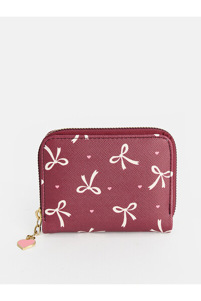 LC Waikiki Lcw Accessories Claret Red Women's Wallet with Nevavm Difference