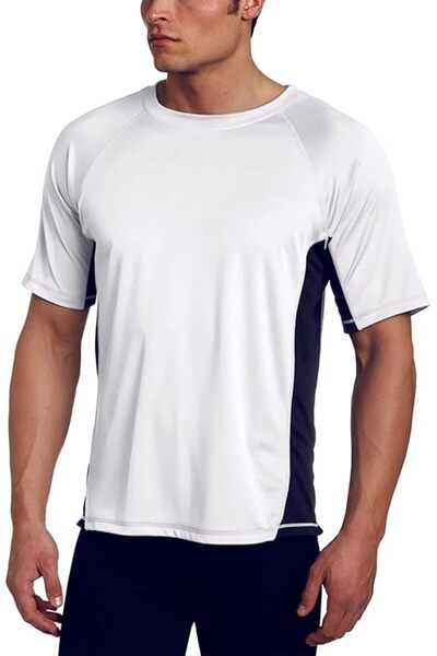 Kanu Surf قميص سباحة رجالي من Cb Rashguard بعامل حماية من الأشعة فوق البنفسجي...