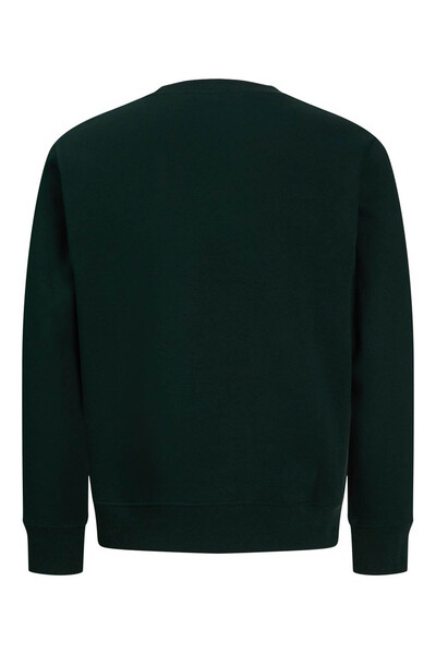 Jack & Jones Jjmunk Sweat Crew Neck Sn Koyu Yeşil Erkek Sweatshirt 12298431