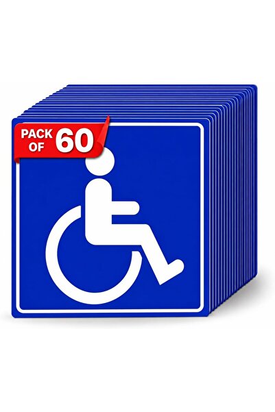 Generic SouqHive Handicap 2 Pack 6x6 Inch Sign Sticker Disabled Wheelchair Sy...