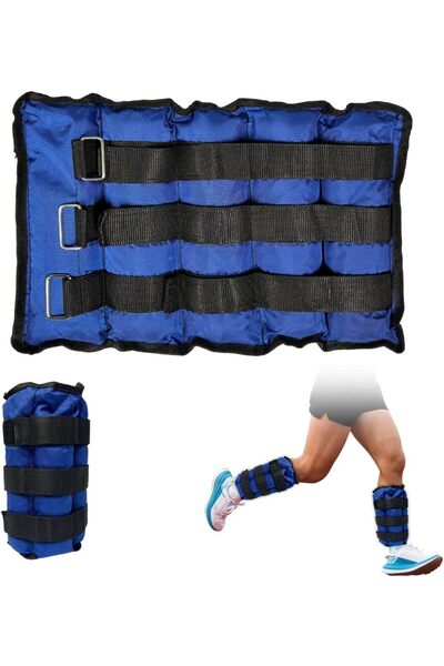 Generic Adjustable Length Ankle Weights 2 Pcs Weighted Waterproof Sandbag 4kg/pc
