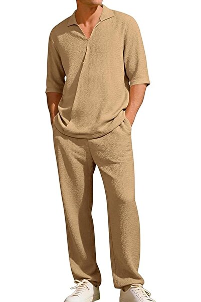 GENERAL SEAUR Men's 2 Piece Outfits Summer Casual Beach Vacation Wear Short-S...