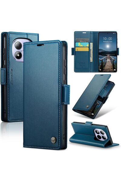 Generic for iPhone 15 Flip Case, PU Leather Wallet Cover with RFID Blocking, ...