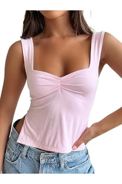Generic Women's Going Out Crop Tops, Backless Tank Tops for Summer, Y2K Cute ...