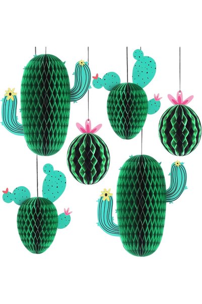 Generic 6 Pieces Cactus Centerpieces for Tables, Cactus Party Decorations, Ca...