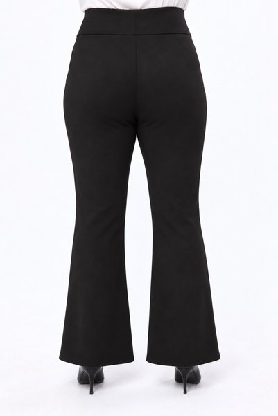 Curvy Trend Büyük Beden Toparlayıcı Bel İspanyol Paça Pantolon