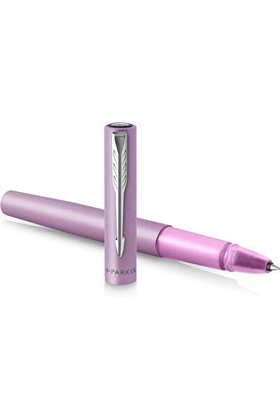 Parker قلم حبر جاف كروي الرأس فيكتور بخط متوسط الحجم وزخارف من الستانلس ستيل ...