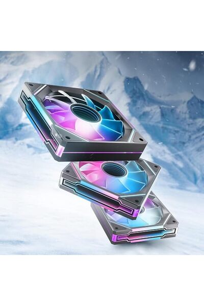 Asiahorse مراوح كمبيوتر AMICI-5GT RGB، مراوح Infinity Mirror ARGB بمحمل HDB ب...